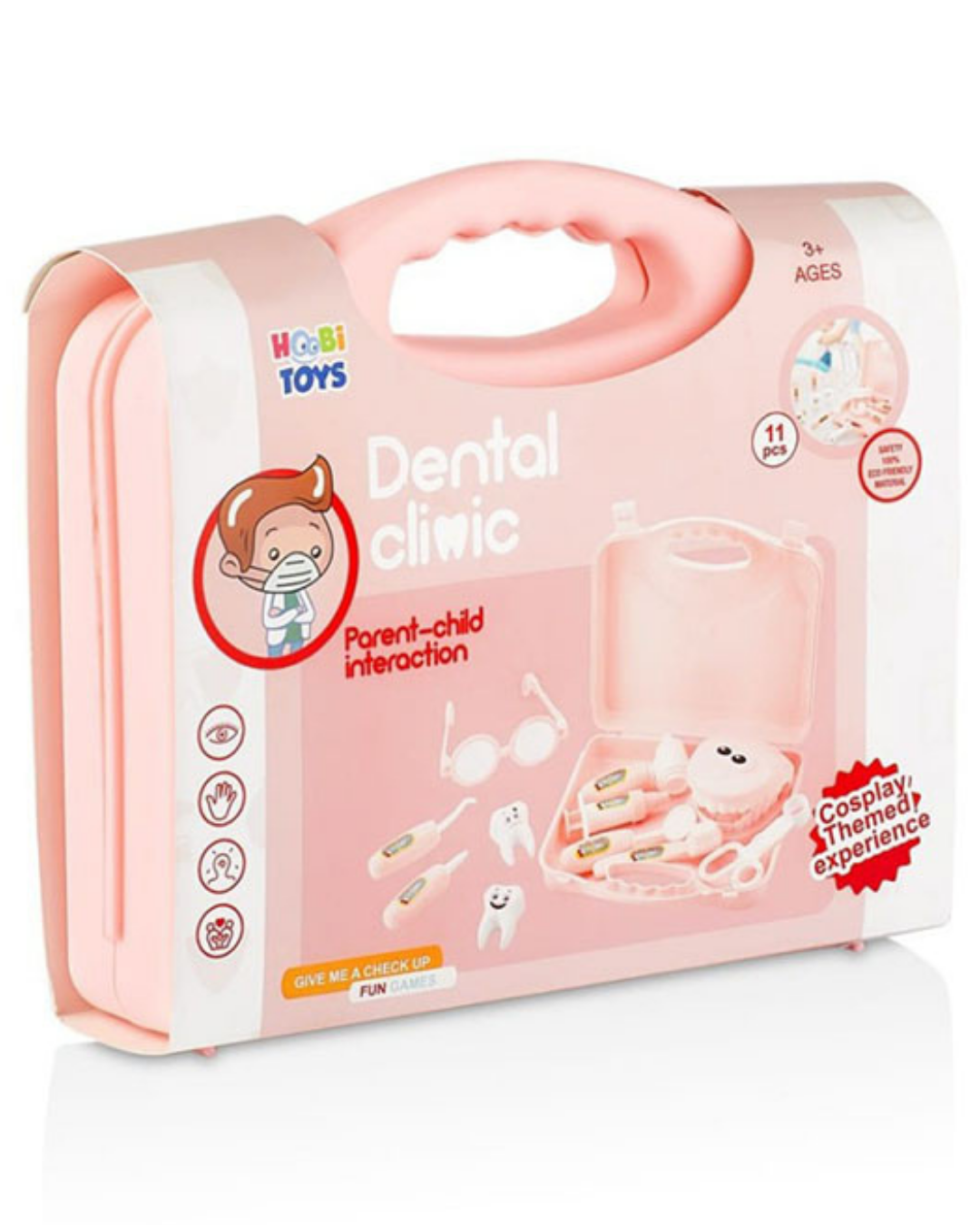 Pembe Renk Çantalı Diş Seti -  Mavi Su Dünyası