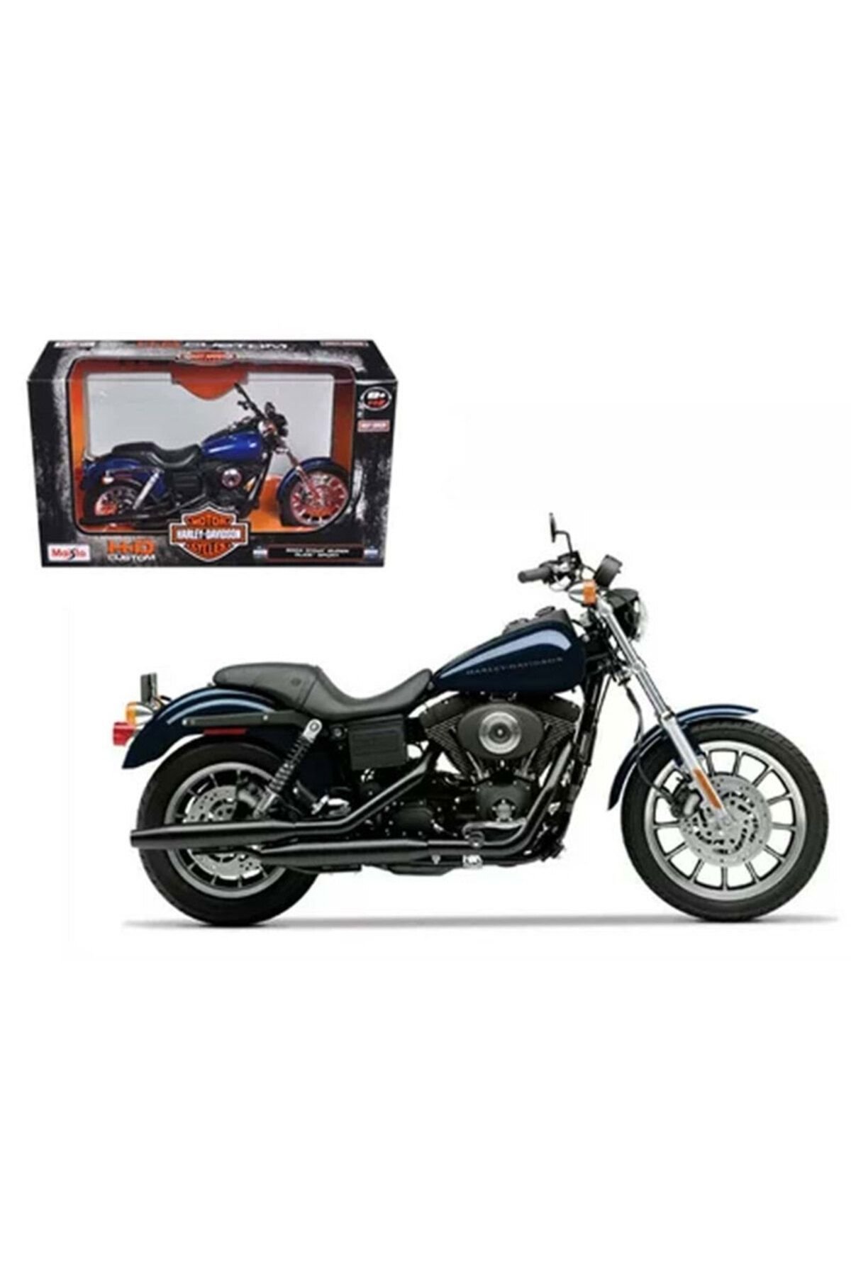 Harley-Davidson Motosiklet 1:12 Ölçeklli - Mavi Su Dünyası