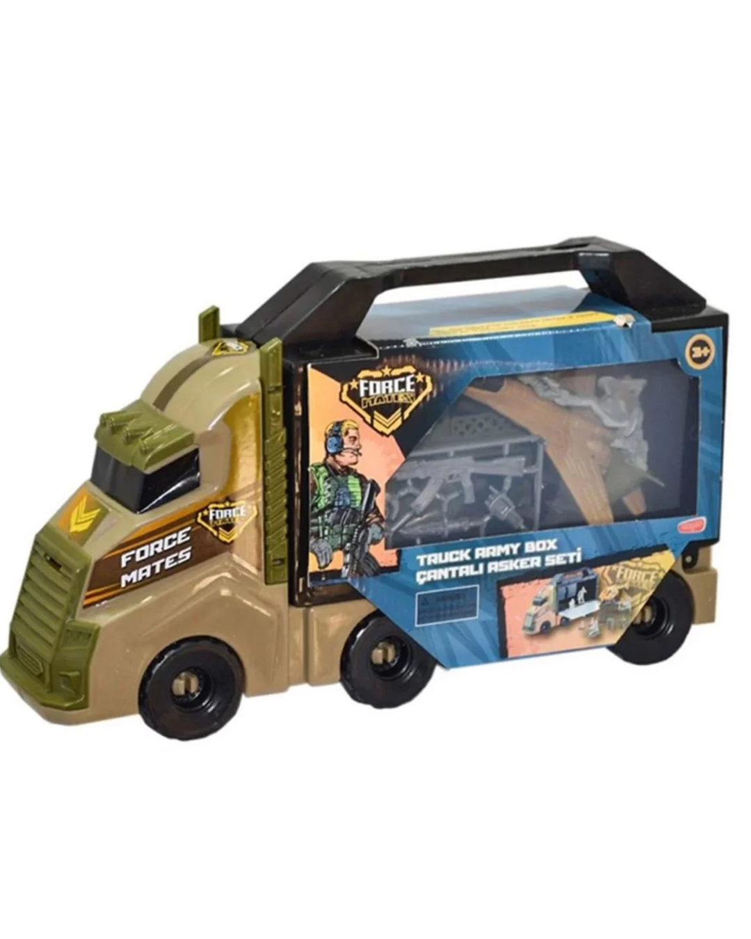 Çantalı Asker Seti Araba - Mavi Su Dünyası