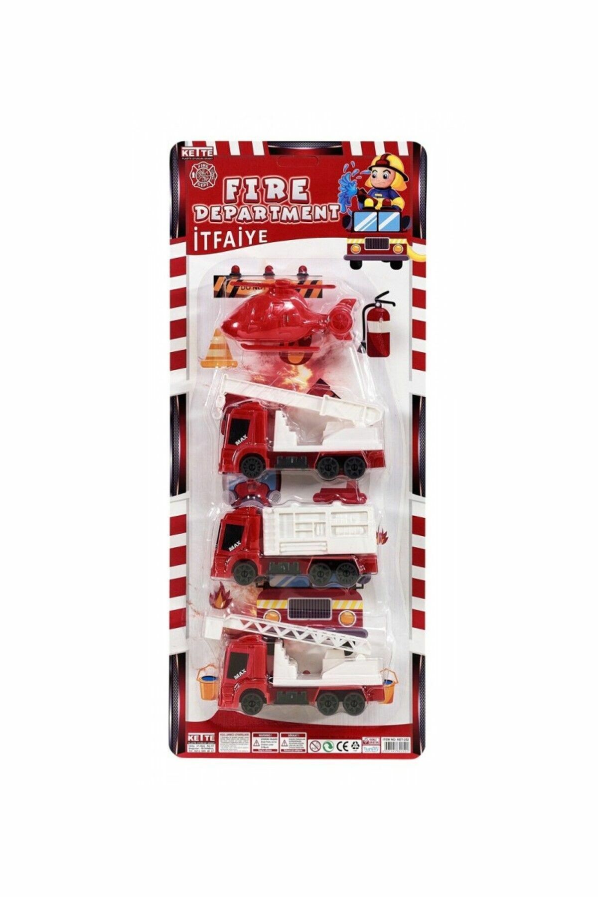 İtfaiye Araçları Seti - Mavi Su Dünyası