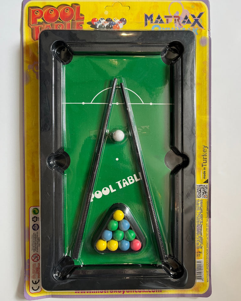 Mini Bilardo Oyunu Oyuncak 31x18 Cm