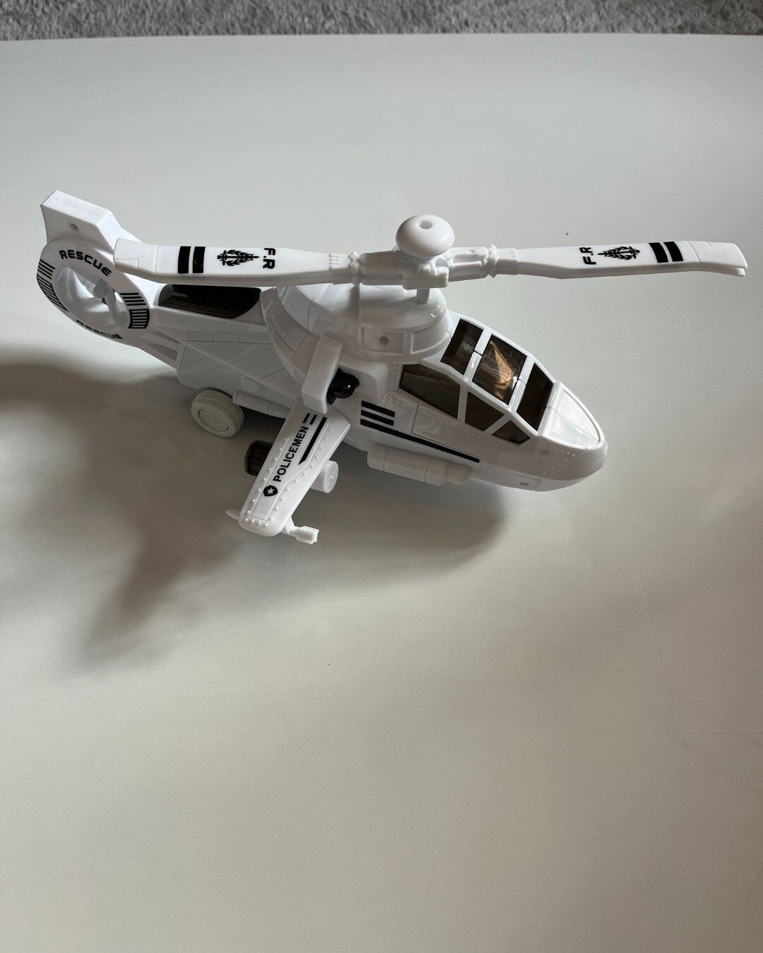 Sürtmeli Helikopter Işıklı Müzikli 32 Cm BEYAZ