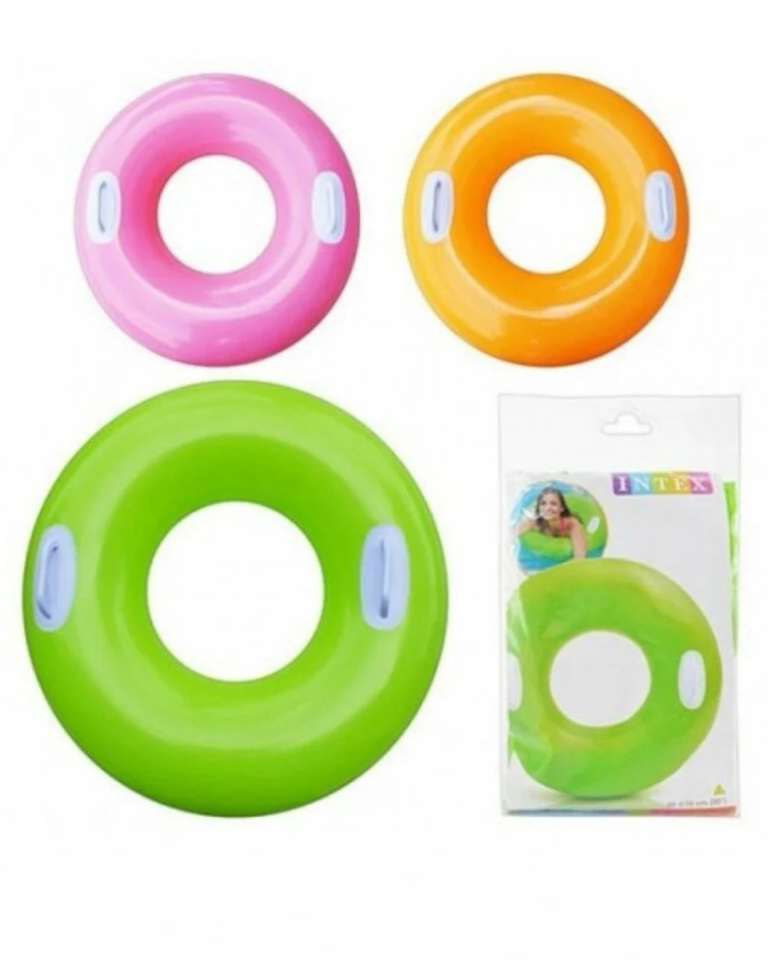 Intex Tutmaçlı Neon Renkli 76 Cm Simit Yeşil