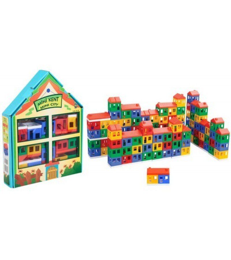 Mini Kent Eğitici Oyuncaklar 40 Parça Legolu