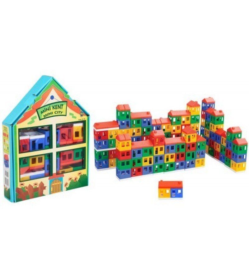 Mini Kent Eğitici Oyuncaklar 40 Parça Legolu