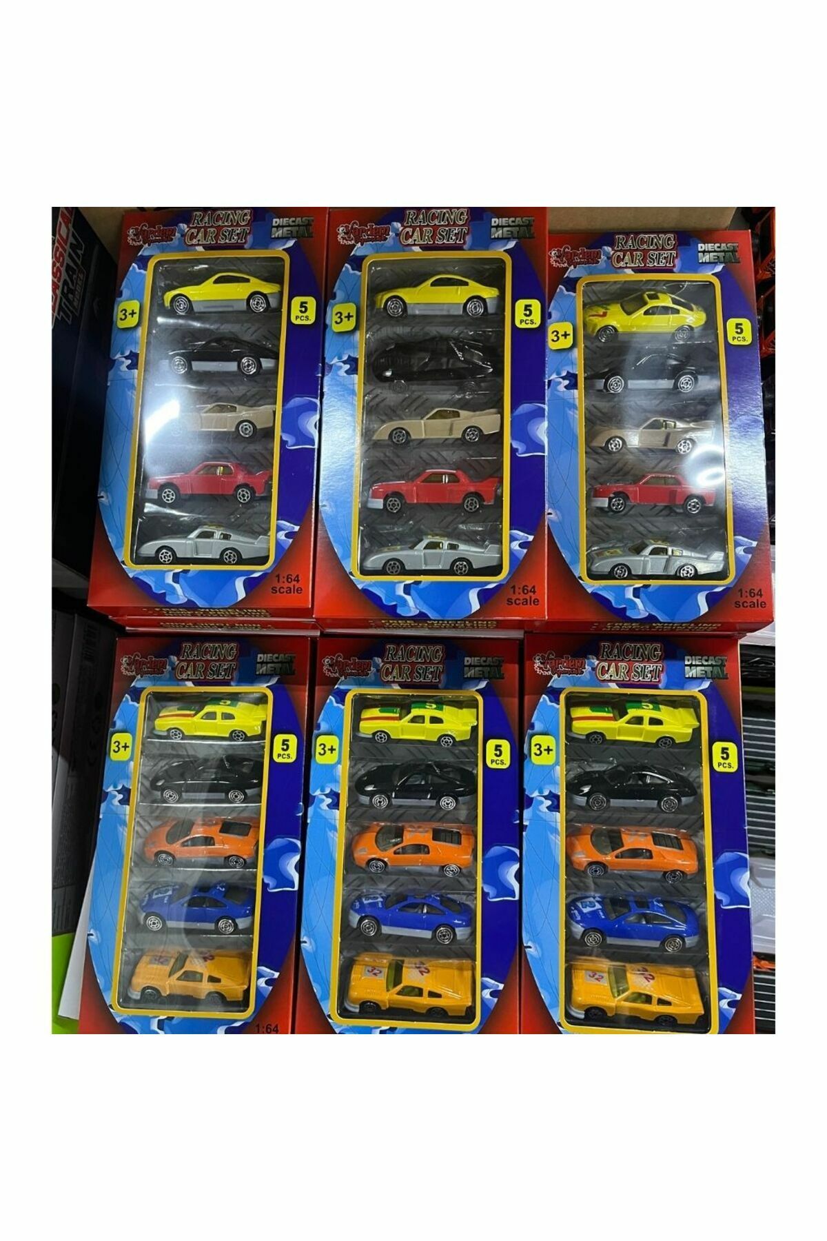 Küçük 5 li Arabalar Seti - Mavi Su Dünyası