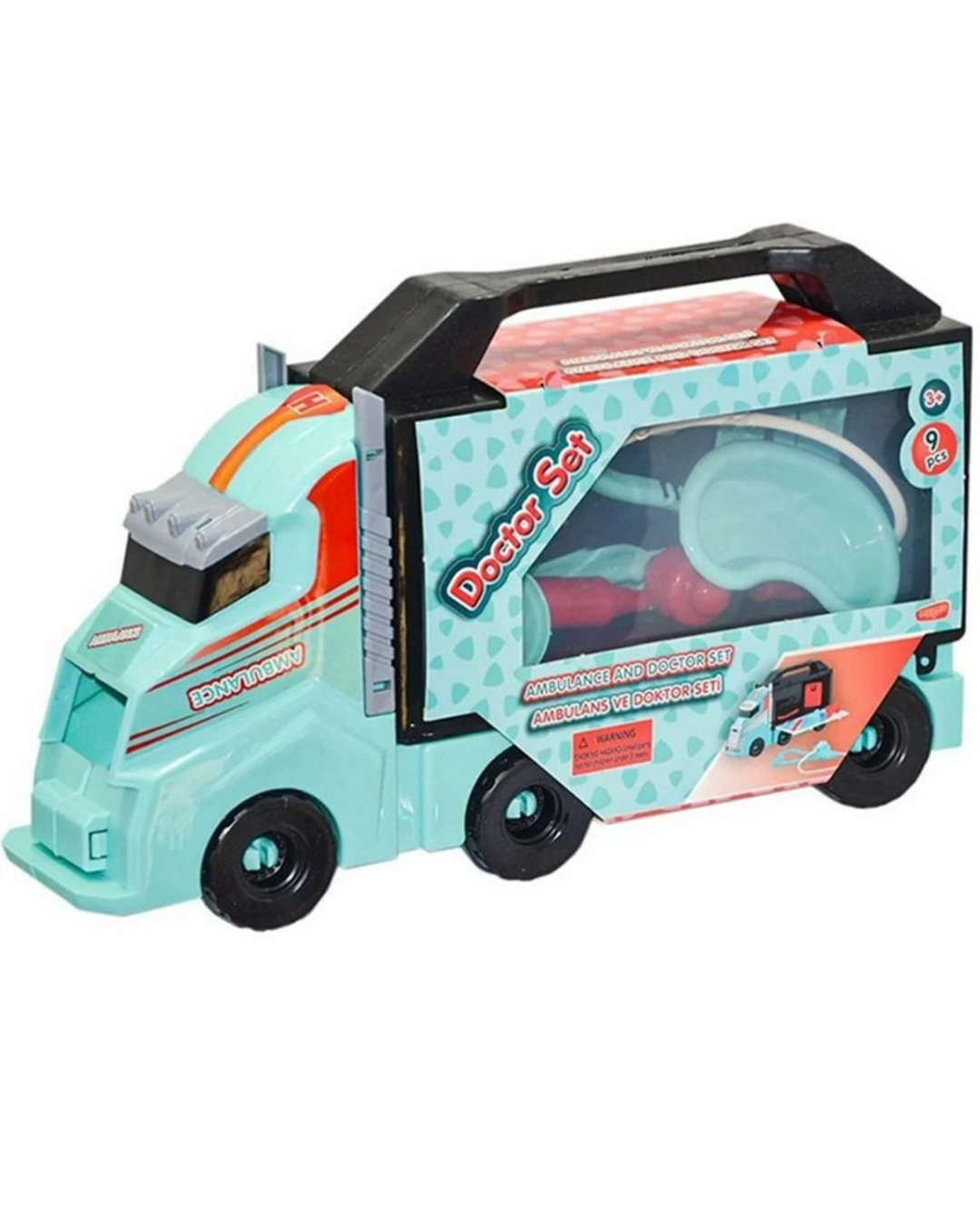 Çantalı Medikal Doktor Araba Seti 9 Parçalı - Mavi Su Dünyası