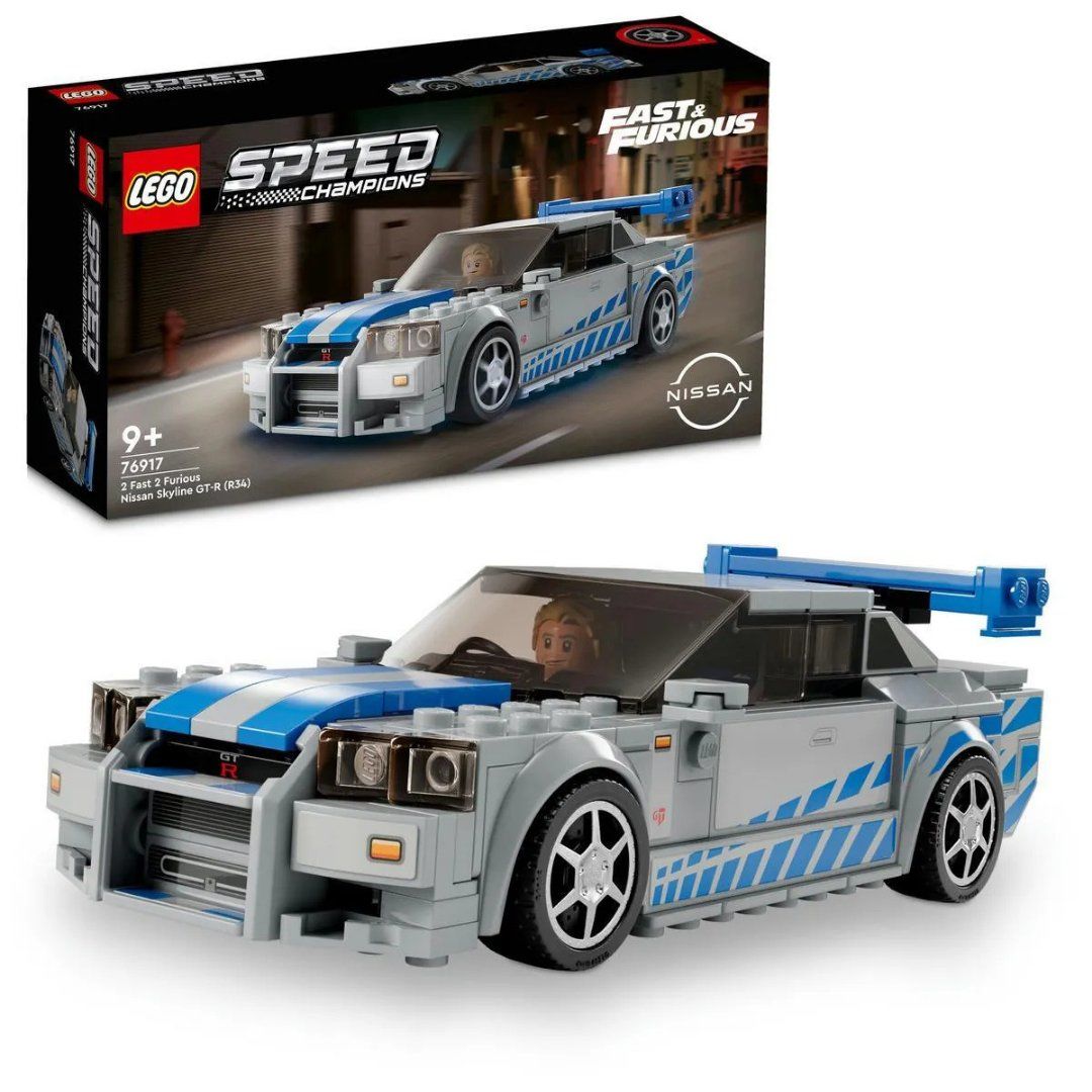 Lego 319 Parça Nissan Skyline GT R 2 Fast 2 Furious - Mavi Su Dünyası