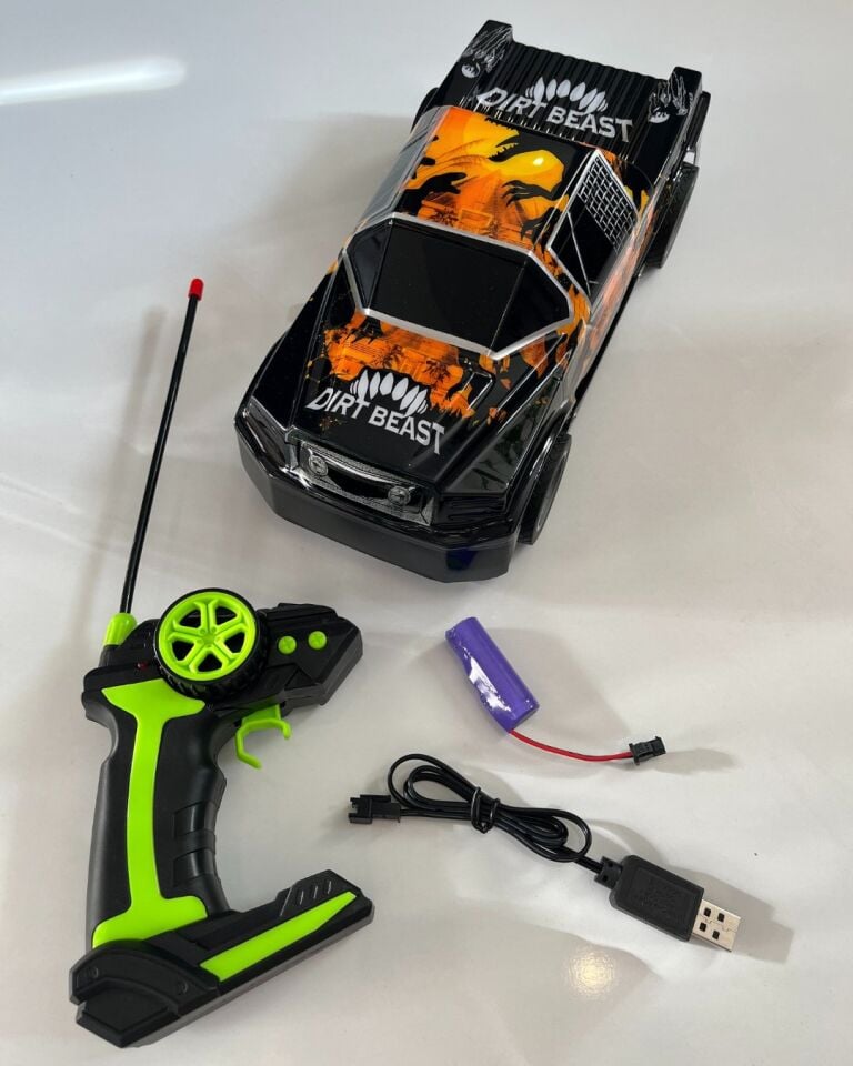 Uzaktan Kumandalı Şarjlı Orman Kamyonu Turuncu Renk 26x12 Cm