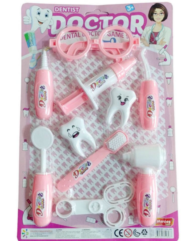 Hereos Kız Dişçi Seti -  Mavi Su Dünyası