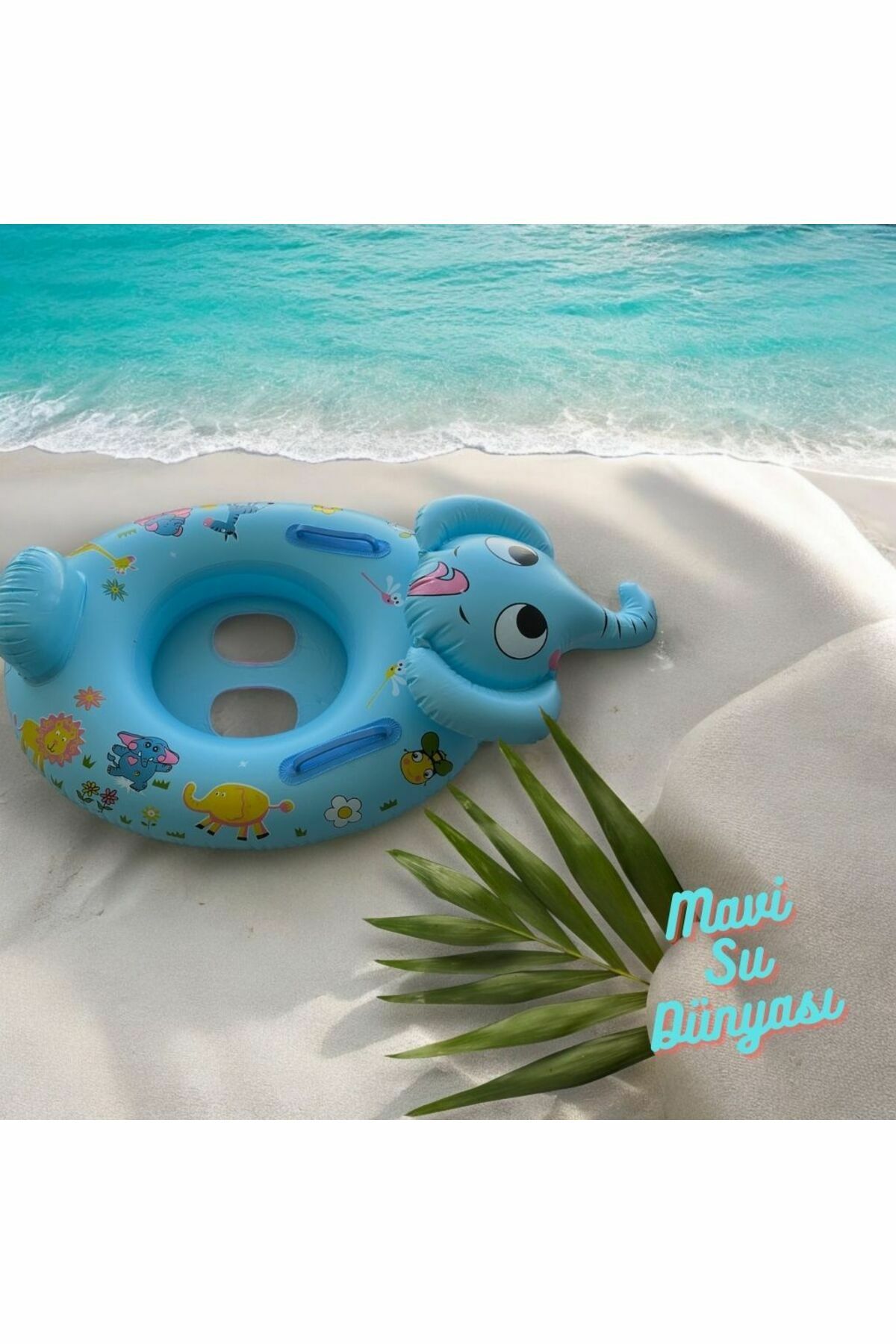 Tutmaçlı Fil Binici Mavi Renk Fil