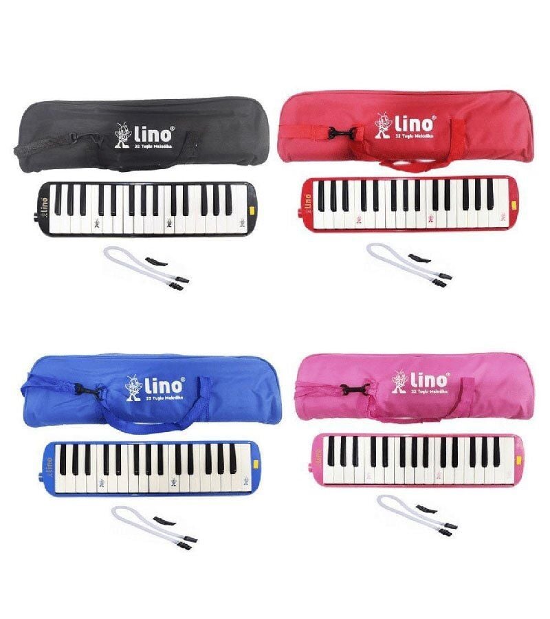 Lino Melodika 32 Tuşlu Bez Çantalı Renkli Siyah