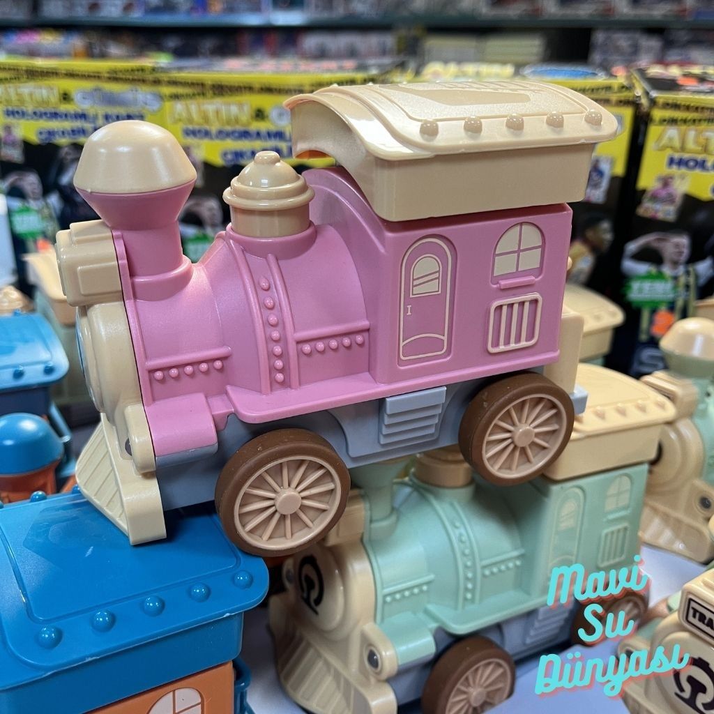Bebek Treni Işıklı ve Müzikli Bas Gitsin Bebek Treni Pembe