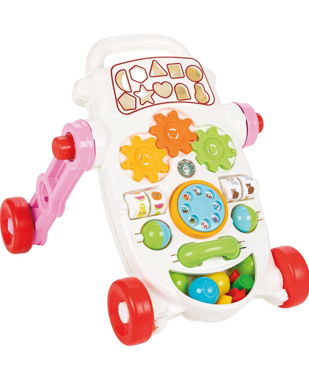 Happy İlk Adım Araba Yürüteç | Mavi Su Dünyası Pembe