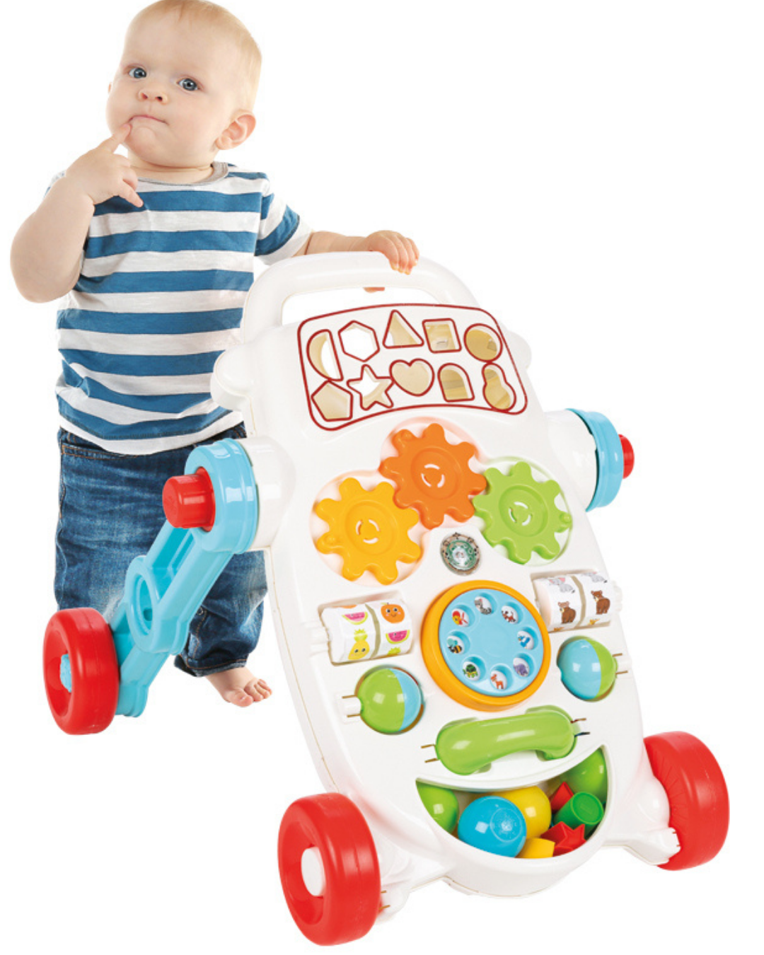 Happy İlk Adım Araba Yürüteç | Mavi Su Dünyası Mavi