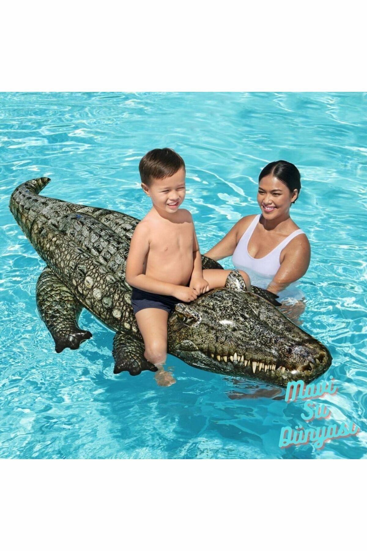 Siyah Timsah Binici Tutmalı 193 x 94 Cm