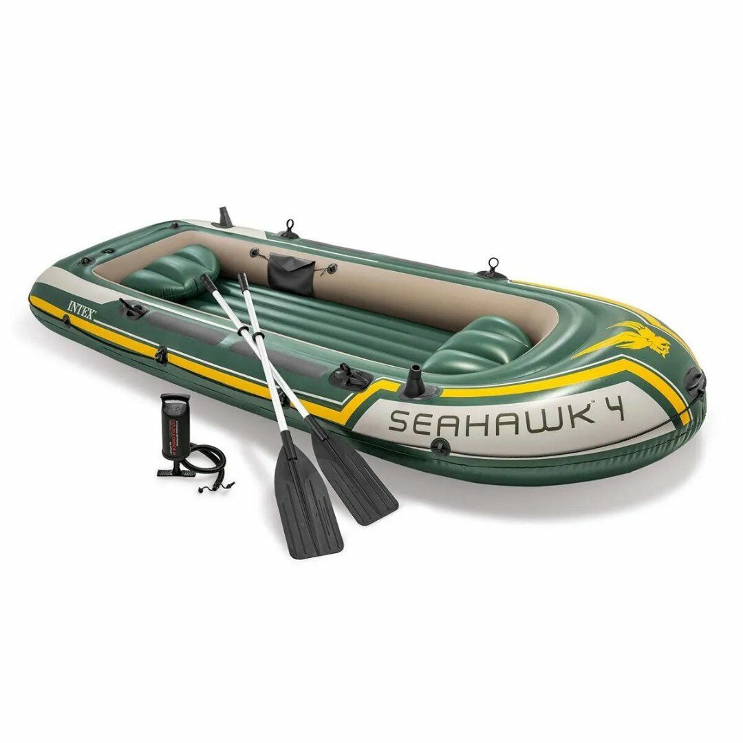 İntex Seahawk 4 Model Bot+Kürek+Pompa Seti 351 x 145 x 48 Cm | Mavi Su Dünyası