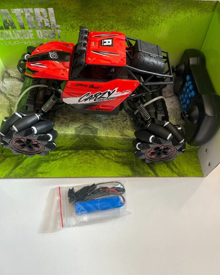 Uzaktan Kumandalı Şarjlı Off Road Arazi Kırmızı Renk Araba | 1:16 Ölçütlü | 26x15 Cm | 2.4 Ghz Full Fonksiyonlu