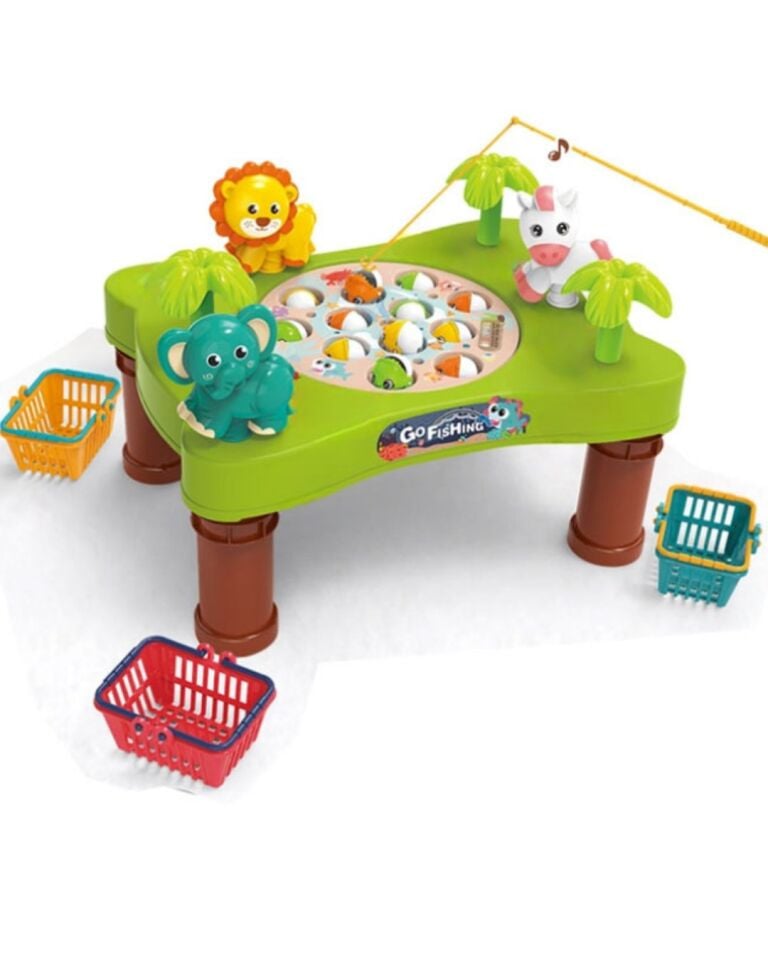 Hayvanat Bahçesi Balık Tutma Oyun Seti | 24 Parça Küçük Balık | Mıknatıslı Yakalama Fonksiyonu