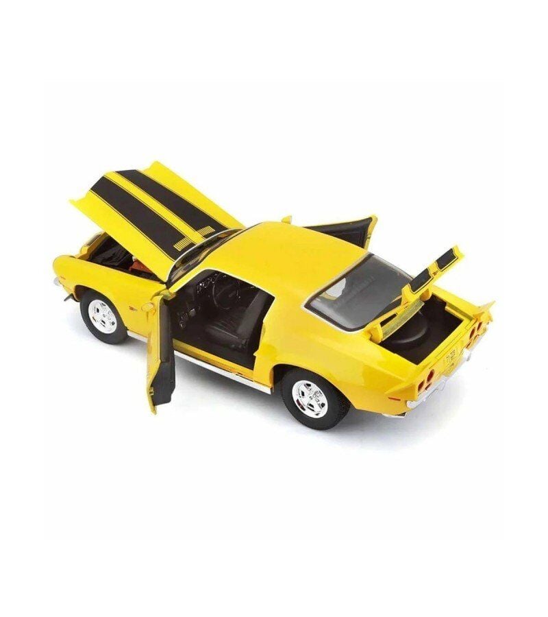 1971 Model Chevrolet Camaro 1:18 Ölçekli Sarı Renkli 30 Cm