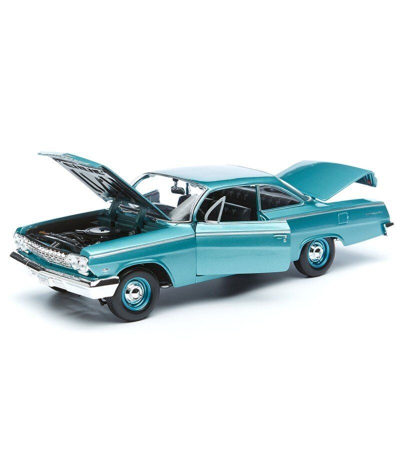 1962 Chevrolet Bel Air 1:18 Ölçekli Klasik Araba Turkuaz Renkli 30 Cm