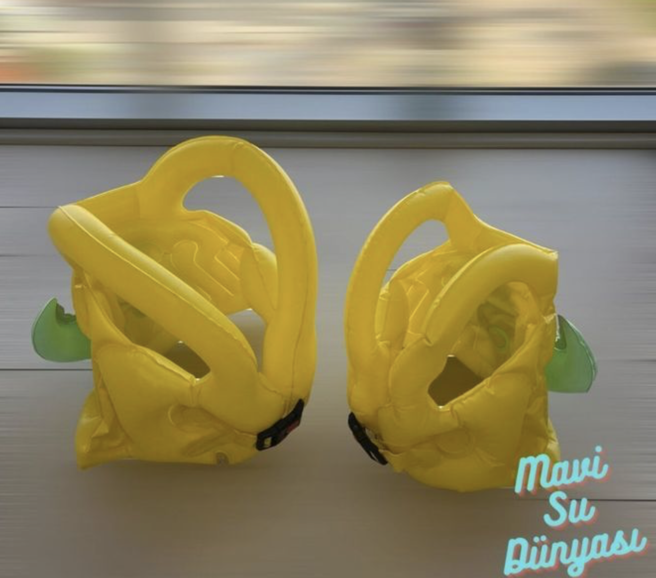 Çocuk Şişme Can Yeleği | Can Simidi | Kanatlı Can Yeleği | Deniz ve Havuz Can Simidi | Can Simit Sarı - L