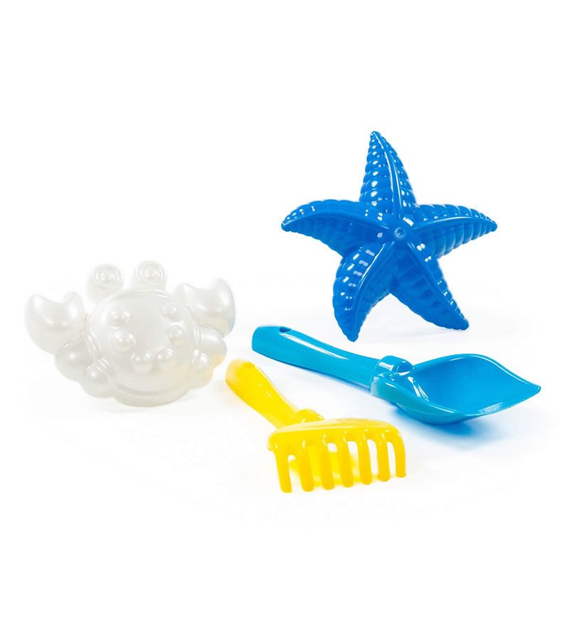 El Küreği, Tırmık, Yengeç ve Deniz Yıldızı 4 lü Plaj Seti