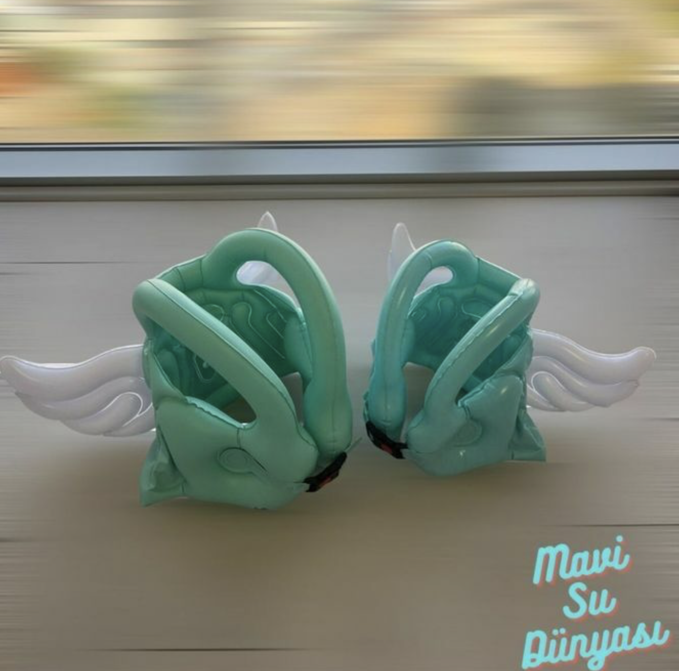 Çocuk Şişme Can Yeleği | Can Simidi | Kanatlı Can Yeleği | Deniz ve Havuz Can Simidi | Can Simit Mavi - L